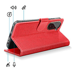 Acheter Avizar Étui pour Redmi A7 Pro Série Chesterfield avec Porte-cartes et Support Vidéo Rouge