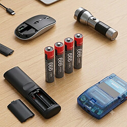 Avis Yesido Lot de 8 Piles AA Lithium-Ion 440mAh 1.5V 666mWh Rechargeables USB-C Noir / Rouge