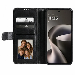 Avis Avizar Étui Portefeuille pour Motorola Moto G37 / G37 Power avec Support et Dragonne Noir