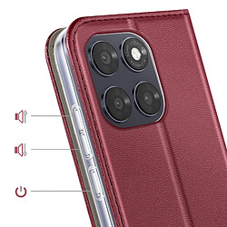 Avis Avizar Étui pour Moto G87 avec Porte-carte Magnétique et Fonction Support Vidéo Bordeaux