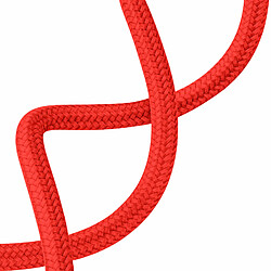 Avizar Coque pour iPhone 16e en Silicone avec Cordon en Nylon Tressé Ajustable Rouge pas cher