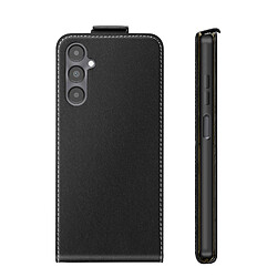 Avizar Étui à Clapet Vertical Magnétique pour Galaxy A05s avec Porte-carte Intégré Noir pas cher