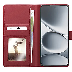Mayaxess Étui Portefeuille 2 en 1 pour Redmi Note 15 Pro 5G avec Coque Détachable Bordeaux pas cher