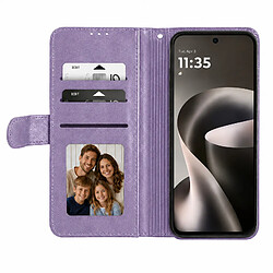 Avis Avizar Étui Portefeuille pour Motorola Moto G37 / G37 Power / G47 avec Support Violet