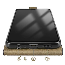 Acheter Avizar Étui à Clapet Vertical Magnétique pour Galaxy A32 4G avec Porte-carte Noir