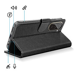 Acheter Avizar Étui pour Redmi A7 Pro Série Chesterfield avec Porte-cartes et Support Vidéo Noir