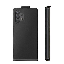 Avizar Étui à Clapet Vertical Magnétique pour Galaxy A32 4G avec Porte-carte Noir pas cher