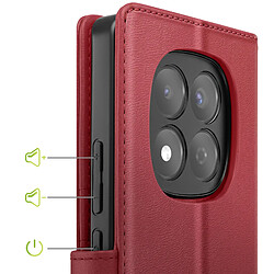 Acheter Mayaxess Étui Portefeuille 2 en 1 pour Redmi Note 15 Pro 4G avec Coque Détachable Bordeaux