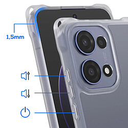 Avis Avizar Coque pour Oppo Reno 13 Antichoc avec Contour Givré Transparent