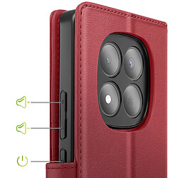 Acheter Mayaxess Étui Portefeuille 2 en 1 pour Redmi Note 15 Pro 5G avec Coque Détachable Bordeaux