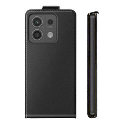 Avizar Étui à Clapet Vertical Magnétique pour Redmi Note 13 5G avec Porte-carte Noir pas cher