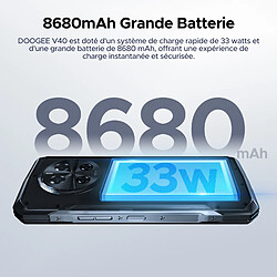 DOOGEE V40 Argent 5G Smartphone, 32Go/512Go, 6.78" FHD+ 120Hz, Android, 8680mAh, 108MP pas cher
