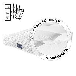 Lit Double Modenvie 140x200 cm avec matelas et tête de lit réglable pas cher