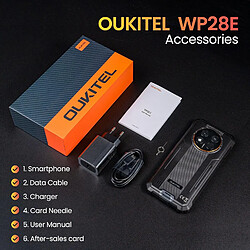 Smartphone robuste OUKITEL WP28E IP68 16Go+64Go écran 6,52" Android14 triple caméra orange pas cher