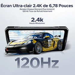 Acheter DOOGEE V40 Argent 5G Smartphone, 32Go/512Go, 6.78" FHD+ 120Hz, Android, 8680mAh, 108MP
