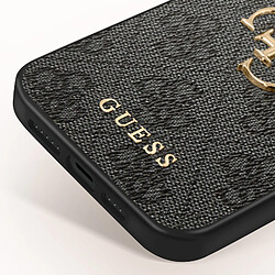 Avis Guess Coque pour iPhone 15 Modèle Big 4G Premium avec Surface texturée Noir