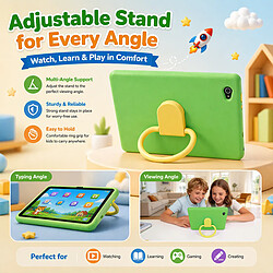 byxsb Tablette Enfant Android 16 10,1", 24 Go RAM, 128 Go ROM, Wi-Fi 6 pas cher
