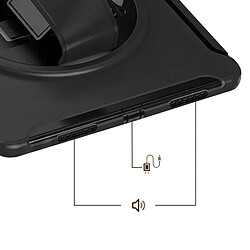 Acheter Avizar Coque pour iPad Air 13" M4 Blindée avec Sangle et Béquille de Support Rotative Noir