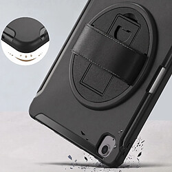 Avizar Coque pour iPad Air 13" M4 Blindée avec Sangle et Béquille de Support Rotative Noir pas cher