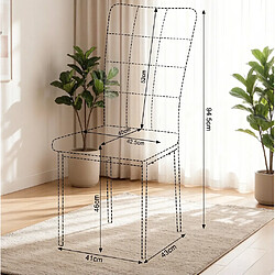 STILVORA Chaise de salle à manger 42,5/40/94,5 cm gris foncé en velours lot de 4 pas cher