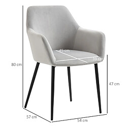 Avis STILVORA Chaise de salle à manger 54/57/80 cm gris clair en acier lot de 2 rembourrée