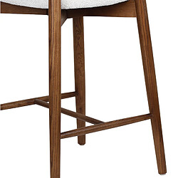 Acheter STILVORA Chaise de bar 68 cm noyer en bois massif avec assise confortable