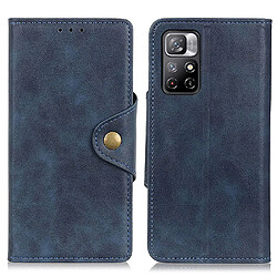 Étui Xiaomi Redmi Note 11 - Bleu Étui en PU - Fermoir magnétique - Texture antidérapante - Protection intégrale
