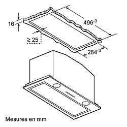 Groupe filtrant 50cm 610m3/h inox - DHL575C - BOSCH pas cher