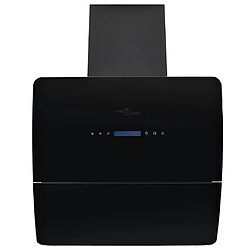 vidaXL Hotte murale acier inoxydable 756 m³/h 60 cm Noir