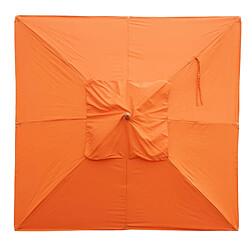 Avis Mendler Parasol bois carré - Terre cuite