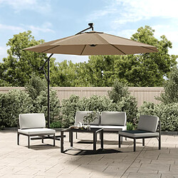 vidaXL Tissu Taupe 350 cm