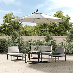 vidaXL Tissu Parasol 350 cm Blanc Sable