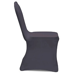Acheter Decoshop26 Housse de chaise extensible 4 pcs Anthracite DEC022364