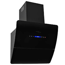 vidaXL Hotte murale acier inoxydable 756 m³/h 60 cm Noir