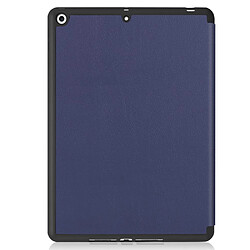 Avis Apple iPad 10.2 (2019) - Étui en PU support tripliure bleu foncé