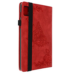Avizar Étui Realme Pad Mini Papillon - Rouge