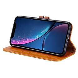 Acheter Wewoo Étui cuir iPhone XR Jaune