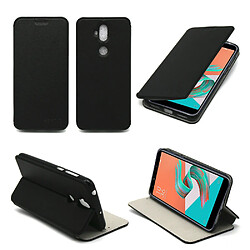 XEPTIO Asus Zenfone 5 LITE - Noir Etui cuir PU Slim - Housse flip protection - Stand intégré