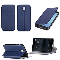 XEPTIO Étui Luxe Nokia 6 - Bleu Étui smartphone - Cuir PU - Stand intégré - Design slim - Nokia 6