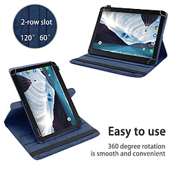 Cadorabo Coque 7" Tablets - Étui rotatif - Bleu foncé pas cher