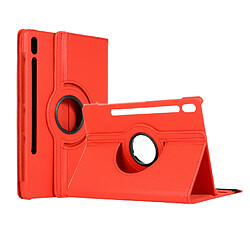 XEPTIO Samsung Galaxy TAB S9 FE - Rouge Housse rotative - Coque protection - Rotation 360 degrés