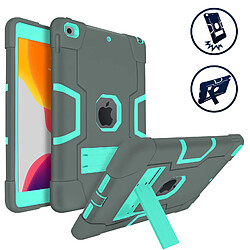 Avizar Coque iPad 9/8/7 - Gris Turquoise