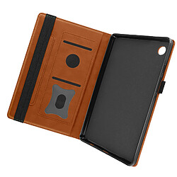 Avizar Étui Galaxy Tab A9 Portefeuille - Marron