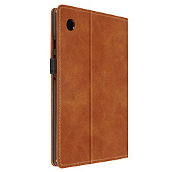 Avizar Étui Galaxy Tab A9 Portefeuille - Marron