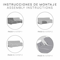 Eysa Housse de Canapé JAZ - Beige - 70x120x260 cm pas cher