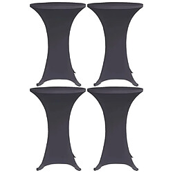 vidaXL Housses de table - Anthracite