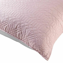 PARIS PRIX Housse de Coussin Cottage 45x45 cm - Rose et Gris