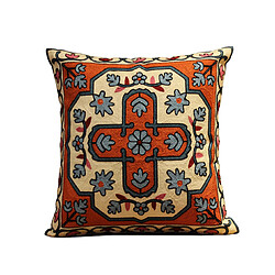 Taie d'oreiller Coton Frais Broderie Fleur