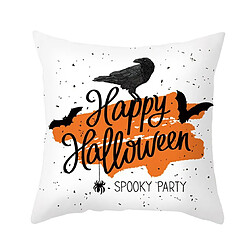 Taie d'oreiller Halloween Pumpkin Modèle 4 pièces 45x45cm pas cher