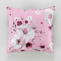 Paris Prix Housse de Coussin Velvet Flower - Rose 60x60cm